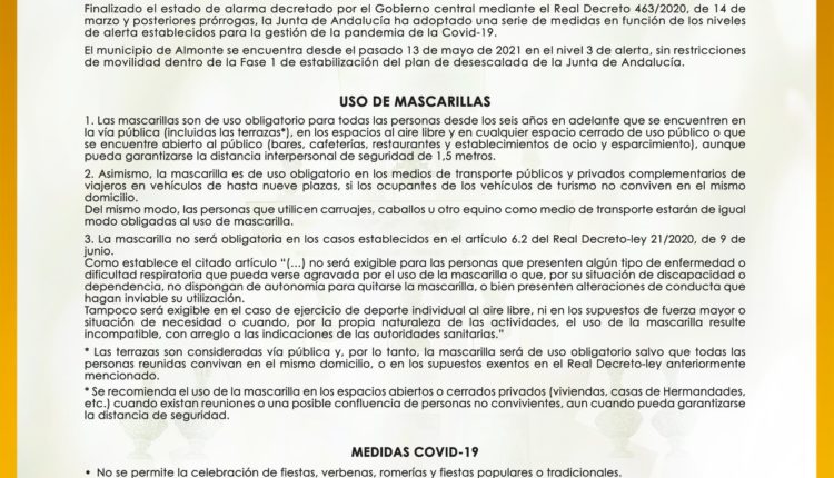 Rocío 2021 – Bando Municipal del Ayuntamiento de Almonte