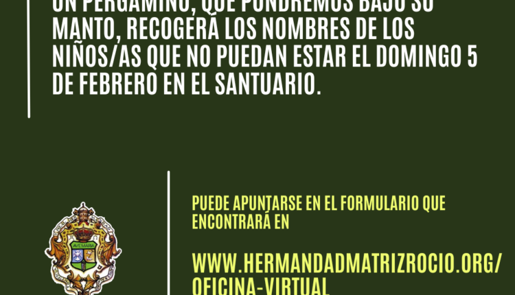 Fiesta de la Luz-Candelaria 2023 – Presentación de los Niños a la Virgen del Rocío